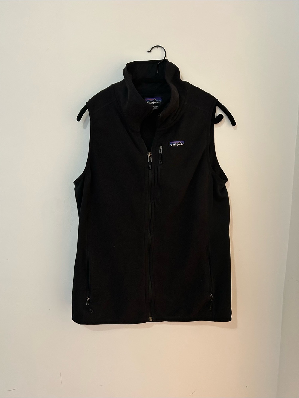 Patagonia Black Full-Zip Fleece Vest